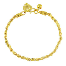 24k gold plated bracelets bangles big rope gold bracelete HBH 75 MP