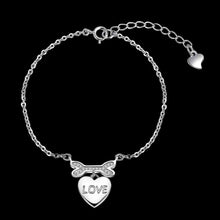 925 sterling silver bracelet charms Bone hanging heart friendship bracelets men jewelry STVH 33 MP