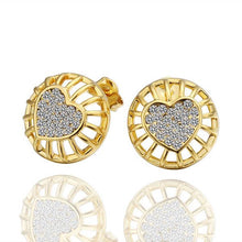 Austrian Crystal clip on earrings heart in middle mjk stud earrings orecchini bone 42 MP