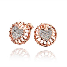 Austrian Crystal clip on earrings heart in middle mjk stud earrings orecchini bone 42 MP
