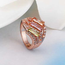 acessorios para mulher Engagement rings pink w4 anillos bear154 MP