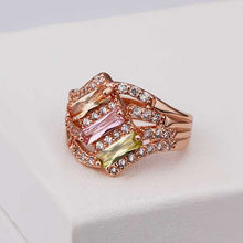acessorios para mulher Engagement rings pink w4 anillos bear154 MP