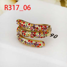 18K Gold Plating Engagement rings colorful opal men jewelry264 MP