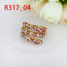 18K Gold Plating Engagement rings colorful opal men jewelry264 MP