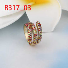 18K Gold Plating Engagement rings colorful opal men jewelry264 MP