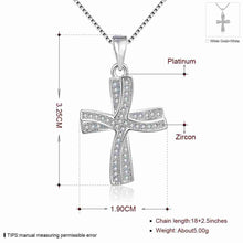 18K Gold Plating necklaces Cross collares mujer bijoux women MP