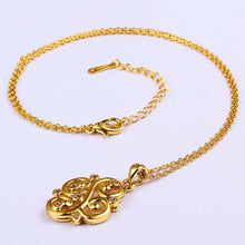 18K Gold Plated choker necklace beads in flower tattoo choker bone SKGN 49 MP