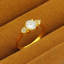18K Gold Plated rings for men casual white beads aneis love YHDR 27 MP