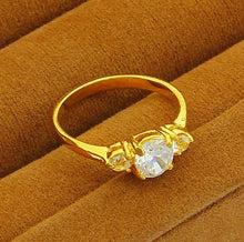 18K Gold Plated rings for men casual white beads aneis love YHDR 27 MP