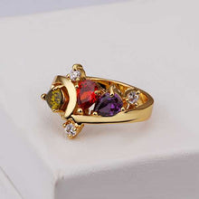 18K Gold Plated rings for men violetta red se men ring Gift for her152 MP