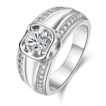 18K Gold Plated wedding ring Through stone men ring sport SKGR128 MP