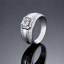 18K Gold Plated wedding ring Through stone men ring sport SKGR128 MP