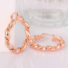 18k gold plated earings jewelry casual cord hoop pendientes jewellery MP