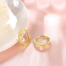 18k gold plated earring crystal pearl clip brincos de festa joias 371 MP