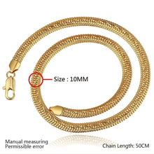 Austrian Crystal collar necklace 1 m sideways flat snake chain bead necklace joyas MP