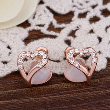 18K Gold Plating earing Double core stud ear cuff bijoux women 44 MP