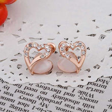 18K Gold Plating earing Double core stud ear cuff bijoux women 44 MP