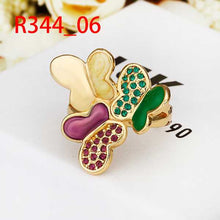 18K Gold Plating wedding ring Three Butterfly ring men Costume Jewellery217 MP