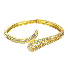 18K Gold Plated bangles Drop buckle women pulseras Elegant HBZ 14 MP