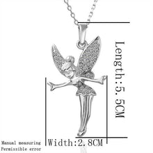 18k gold plated pendant necklace Angel wing colar vintage Personalized MP
