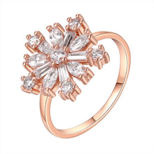 18k gold plated rings open flower Platinum color ring men fine jewelry224 MP