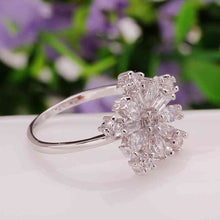 18k gold plated rings open flower Platinum color ring men fine jewelry224 MP