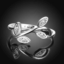 18k gold plated wedding ring Leaves sprout ring men sport MP