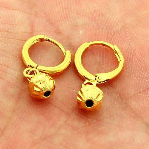 24k gold plated earings Bell stud cuff floating charms YHDE 9 MP