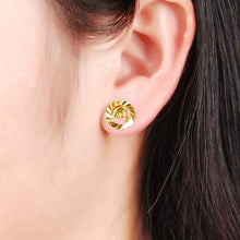 24k gold plated earings Bell stud cuff floating charms YHDE 9 MP