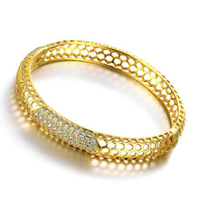 Austrian Crystal Hollow polygonal lines men bracelet jewelry display MP