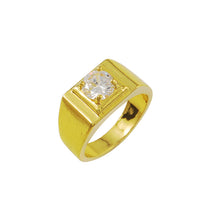 18K Gold Plated rings wide white aneis love YHDR 22 MP