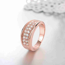 18k gold plated rings for men Double crystals ring men charm MP