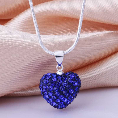 african beads collar necklace dark blue heart maxi colar bone MP
