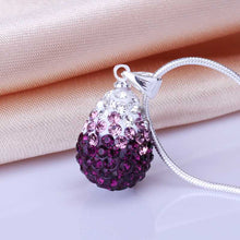 african beads necklaces pendants violetta crystal colar feminino Personalized MP