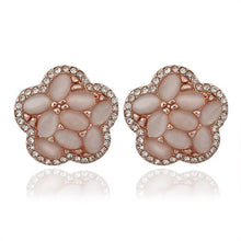 Austrian Crystal earing Water drop flower stud ear cuff diy 113 MP