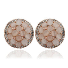 Austrian Crystal earing Water drop flower stud ear cuff diy 113 MP
