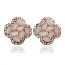 Austrian Crystal earing Water drop flower stud ear cuff diy 113 MP