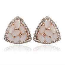 Austrian Crystal earing Water drop flower stud ear cuff diy 113 MP