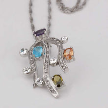 18K Gold Plating necklaces amp; pendants silver Flower plants collane collier plastron femme MP