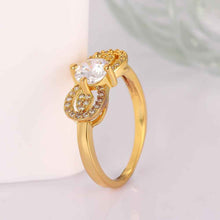 18K Gold Plating ring insets bow anillos bear diy SKGR 41 MP