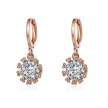 18k gold plated earing Lace insets clip pendientes 327 MP