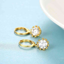 18k gold plated earing Lace insets clip pendientes 327 MP