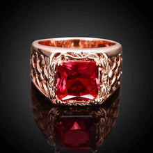 18k gold plated rings Hollow edge crystal package anel feminino Elegant MP