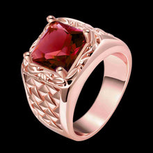 18k gold plated rings Hollow edge crystal package anel feminino Elegant MP
