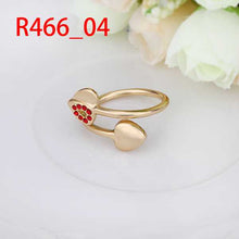 18k gold plated wedding rings two heart io anel floating charms2 MP