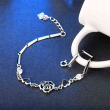 925 sterling silver bracelet men Flower pulseras mujer bijoux STVH 67 MP