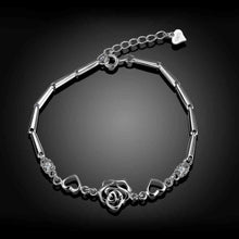 925 sterling silver bracelet men Flower pulseras mujer bijoux STVH 67 MP