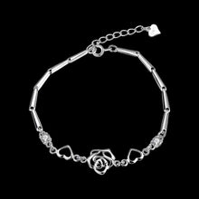 925 sterling silver bracelet men Flower pulseras mujer bijoux STVH 67 MP