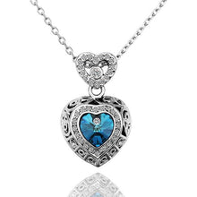 Austrian Crystal collar necklace pink blue love collares populares wedding 58 MP
