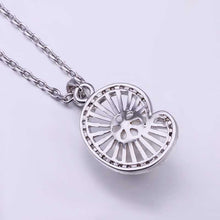 Austrian Crystal collar necklace shell pear gros collier femme horloge 52 MP
